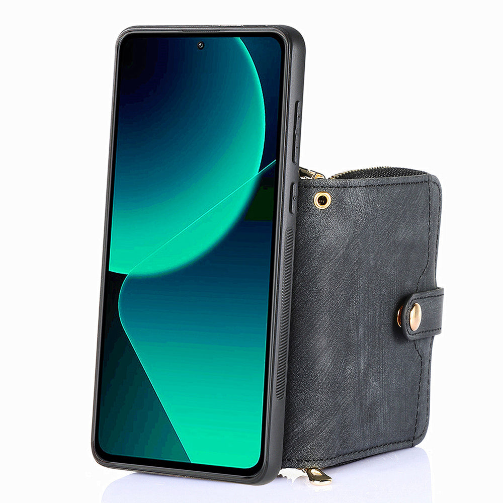 D3 For Xiaomi 13T / 13T Pro / K60 Ultra Case PU+TPU+PC Phone Cover with Zipper Wallet D3 For Xiaomi 13T / 13T Pro / K60 Ultra Case PU+TPU+PC Phone Cover with Zipper Wallet